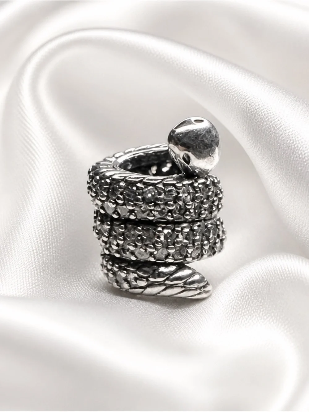 Pandora Coiled Snake Ring - Silver new with out tag